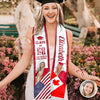 Custom Photo Country Flag Class of 2026 Graduation Stoles CH07 910060