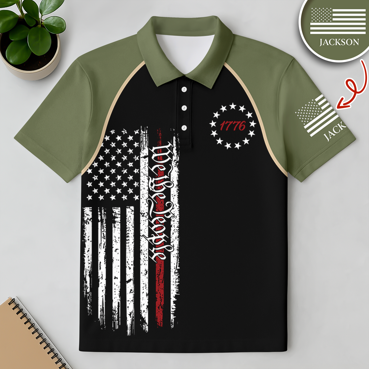 Custom Name We The People Personalized Polo Shirt HA75 920748