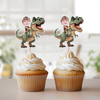 Custom Dinosaur Face Cupcake Toppers Dinosaur Birthday Decor HA75 892102