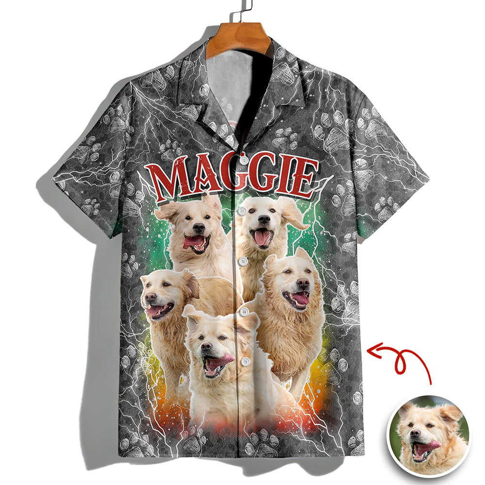 Custom Pet Photo Portrait - Personalized Hawaii Shirt Gift For Pet Owners, Pet Lovers LM32 897367