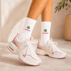 Custom Name Snowflake Christmas Embroidered Socks CH07 180876