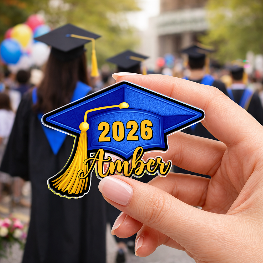Custom Name Class of 2026 Graduation Acrylic Pin HA75 921032
