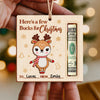Personalized Reindeer Christmas Wooden Money Holder Ornament Cute Holiday Gift HO82 904228