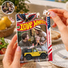 Personalized US Flag Dad Wheels Building Brick Block LM32 669333