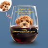 Custom Pet Photo Life Would Be Boring Without Me Photo Wine Glass HA75 920718