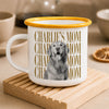Personalized Vintage Photo Dog Mom Dad 20oz Two-Tone Enamel Mug CH07 911988