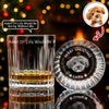 Custom Photo Christmas Would Be Boring Without Me Christmas Engraved Vertical Lines Whiskey Glass TH10 894501