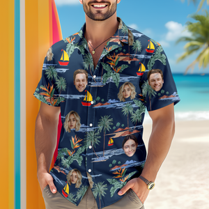 Custom Human Face Tropical Summer Vibe Hawaii Shirt LM32 893339