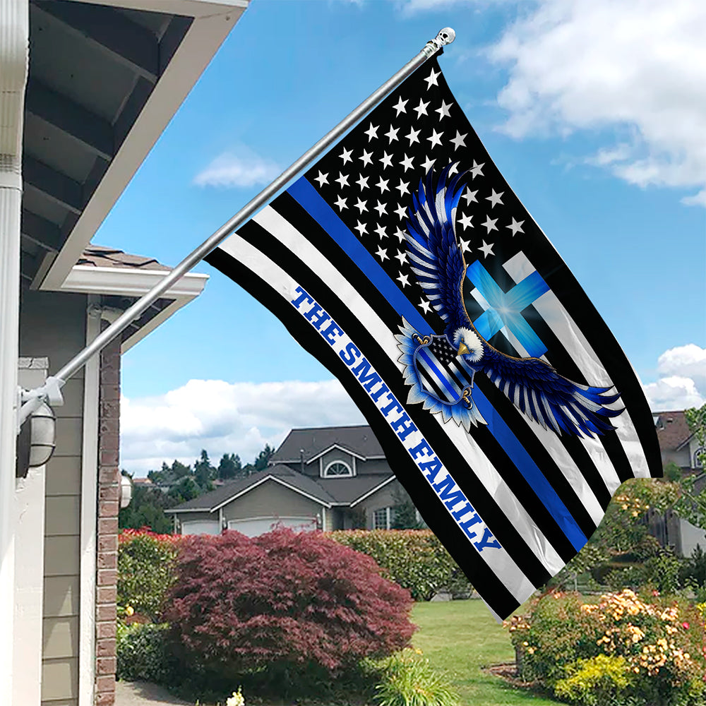 Custom American Flag With Family Name  - Personalized Banner House Flag LM32 897225