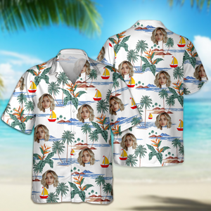 Custom Human Face Tropical Summer Vibe Hawaii Shirt LM32 893339