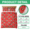 Custom Photo Cat With Christmas Pattern Quilt Bedding Set HA75 898230