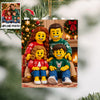 Custom Lego Family Photo Merry Christmas Building Block Ornament CH07 180712