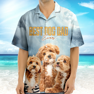 Custom Photo Dog Portrait Retro Style Hawaii Shirt TH10 892951