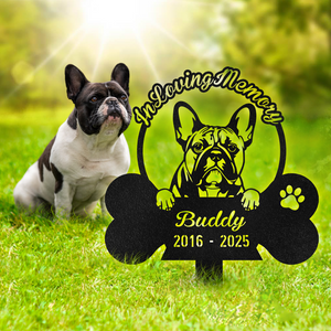 In Loving Memory Personalized Dog In Heaven Garden Stake CH07 896294