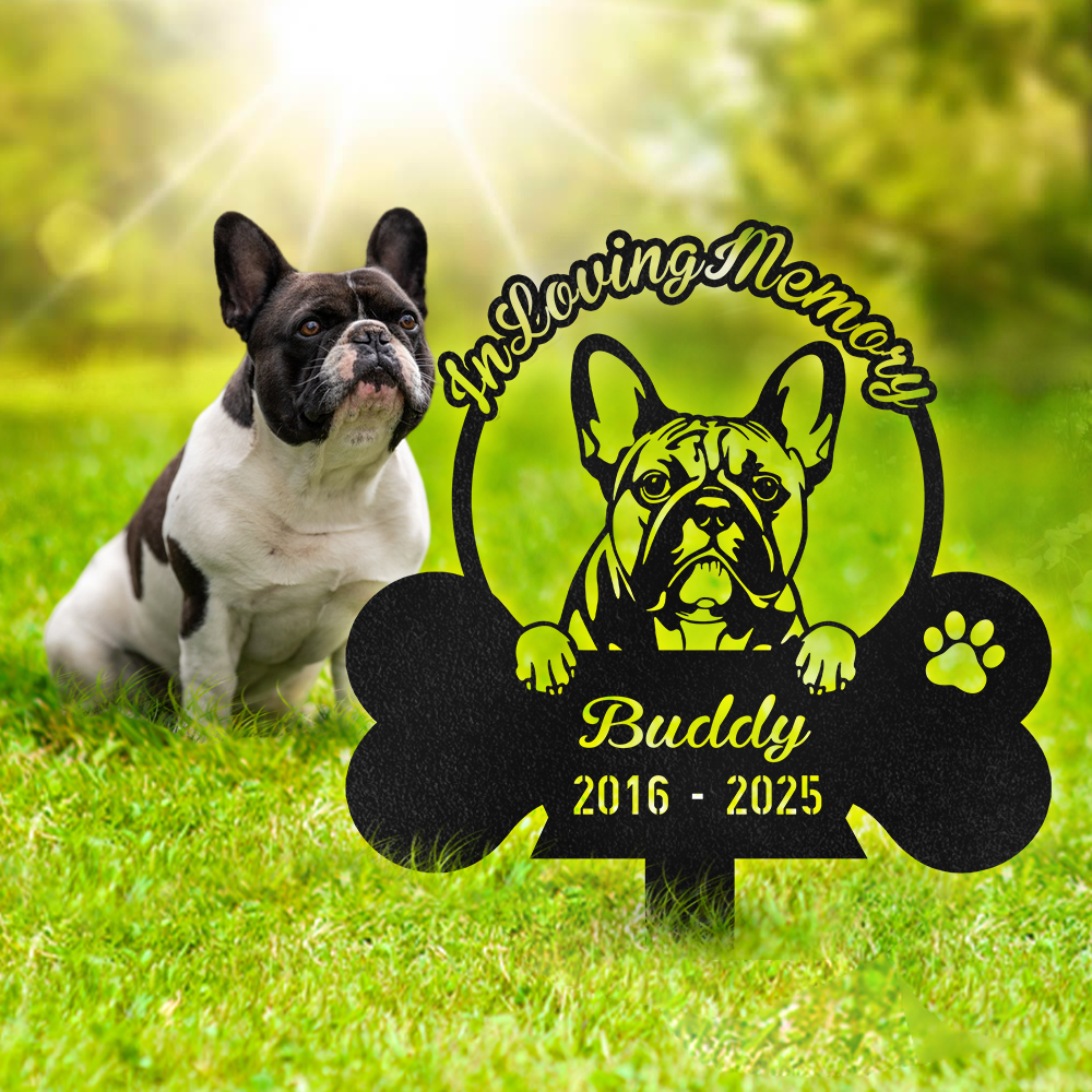 In Loving Memory Personalized Dog In Heaven Garden Stake CH07 896294