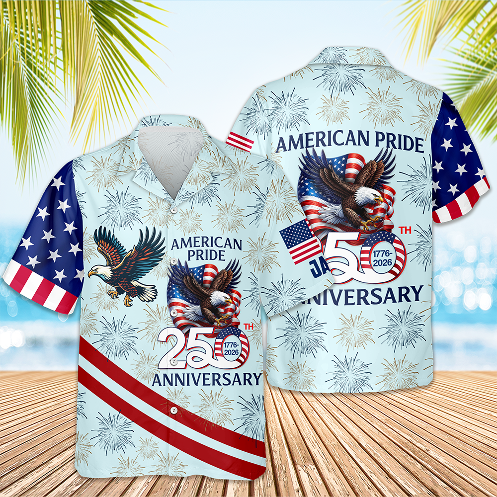 Personalized American Pride Patriotic 250th Anniversary Eagle Hawaiian Shirt CH07 911090