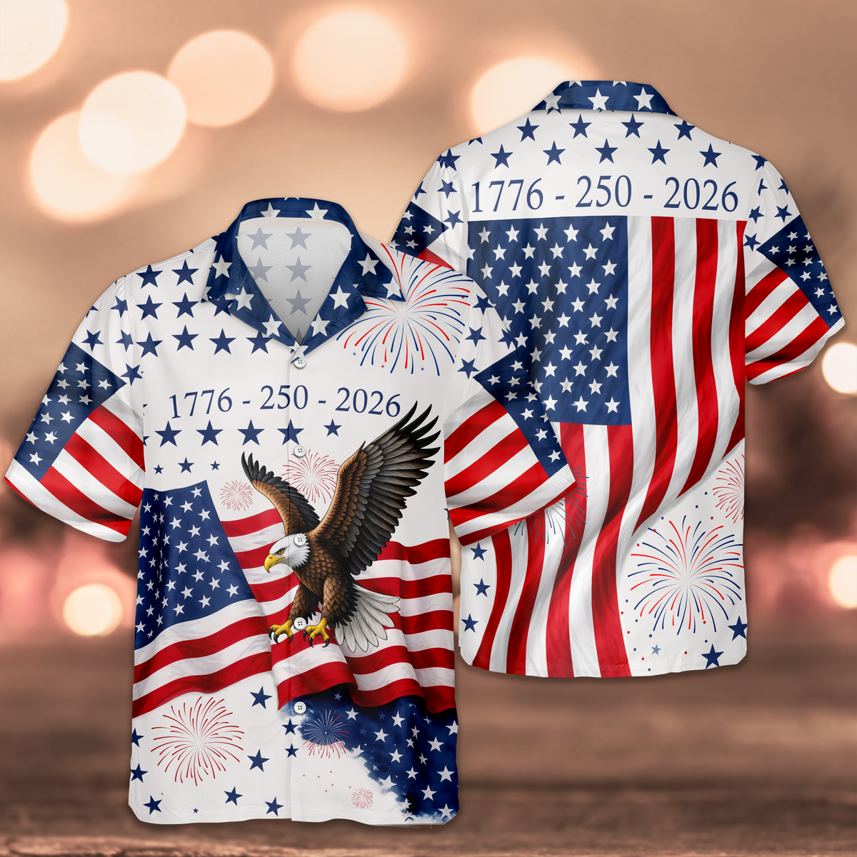 America 250th Anniversary 1776 - 2026 Patriotic Hawaiian Shirt CH07 911130