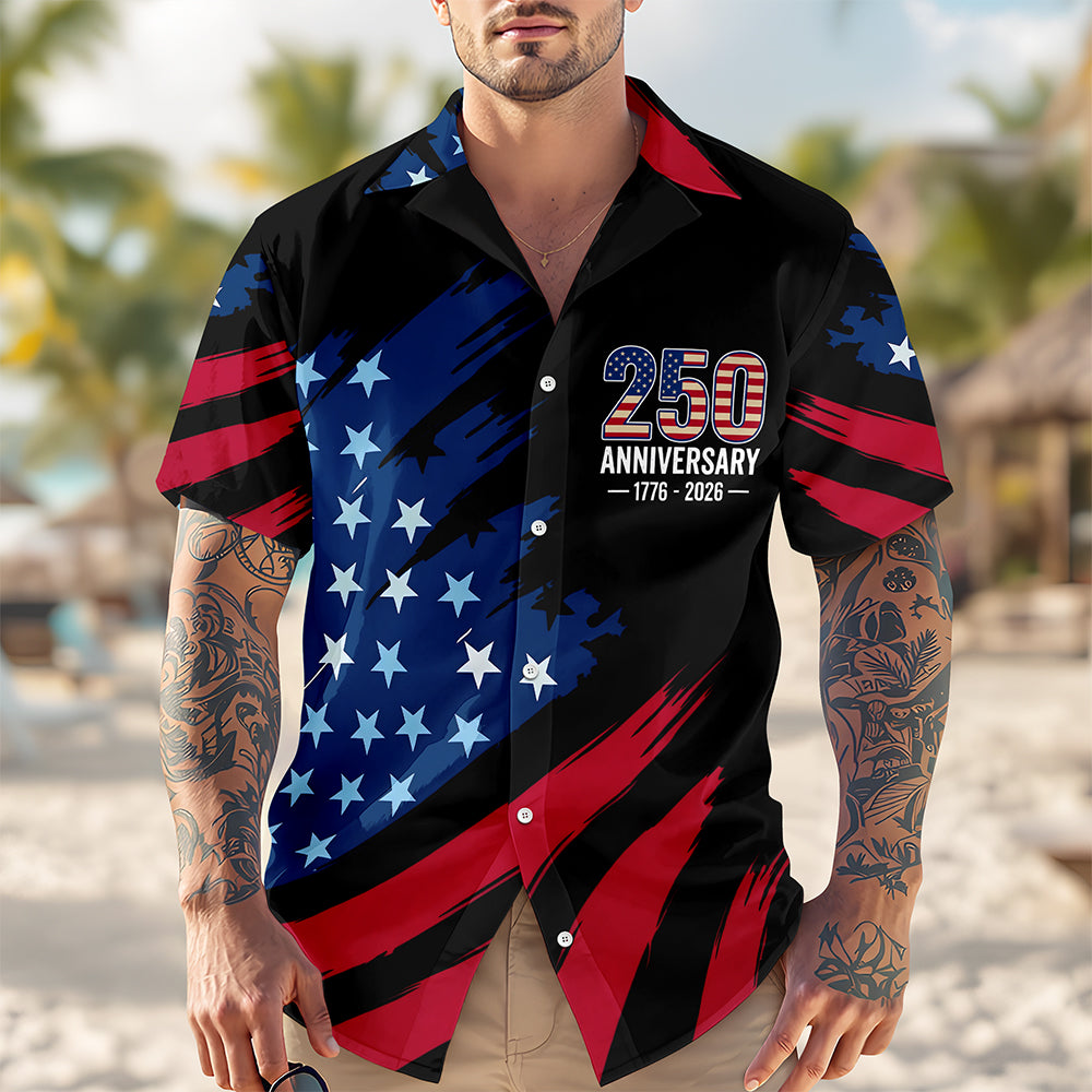 America’s Anniversary 250th 1776-2026 Patriotic Independence Day Hawaii Shirt HA75 921608
