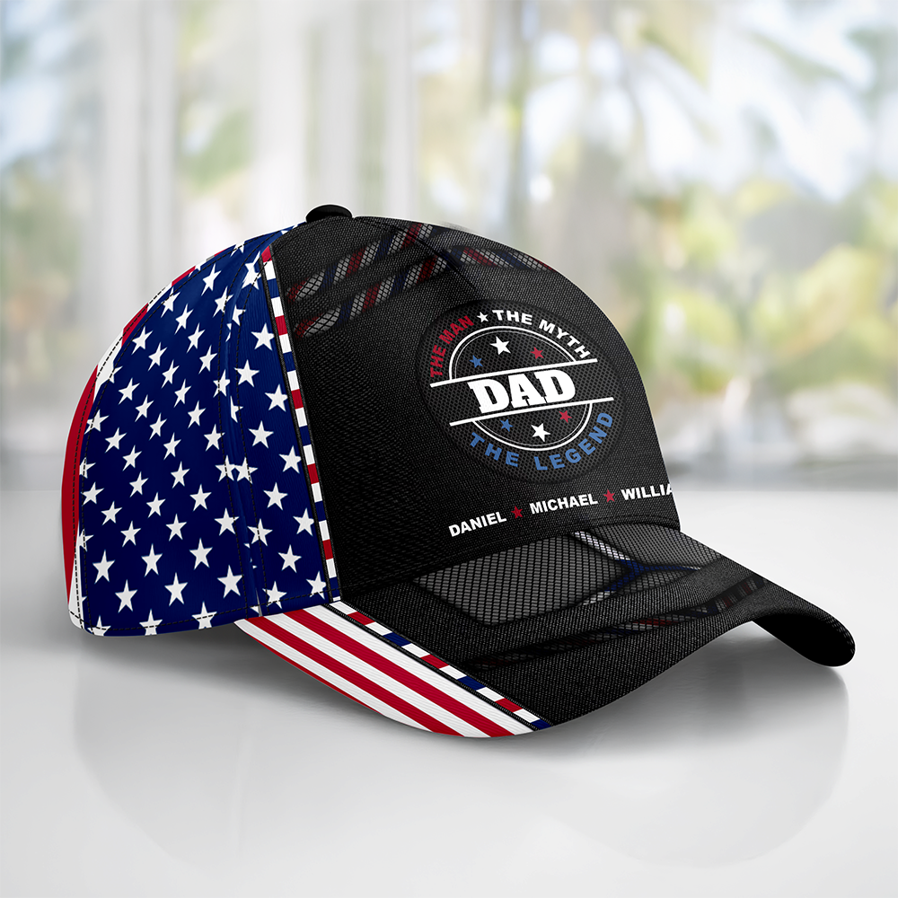 The Man The Myth The Legend Classic Cap Personalized Gift For Dad, Father's Day HO82 894122