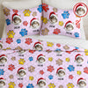 Custom Dog Cat Photo You Left Paw Prints On My Heart 3D Inflated Effect Quilt Bedding Set HO82 900404