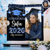 Personalized Congrats Class Of 2026 Backdrop Graduation Party Decor CH07 910824