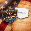 Personalized Patriotic 250th Anniversary God Bless America Eagle 1776–2026 Acrylic Pin HO82 901808