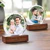 Custom Photo Forever Your Little Girl - Happy Father's Day Round Acrylic Frame Block HA75 892492