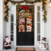 Custom Dog Photo Merry Christmas Home Decor Door Cover CH07 180622