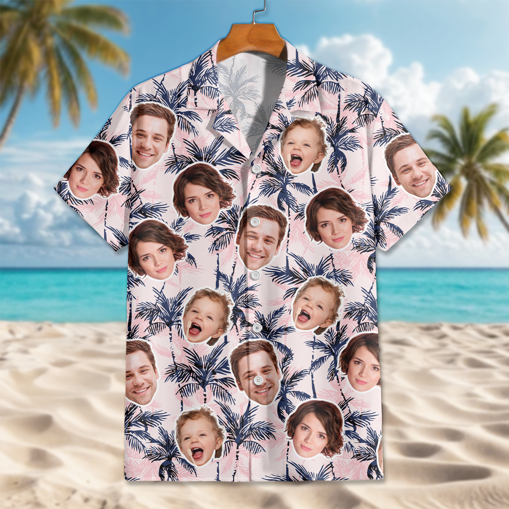 Custom Human Face Photo On Family Hawaii Shirt TH10 892647