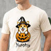 Custom Dog Breeds Halloween Dog Confort Cute Dog Witch Pumpkin Puppy Shirt CH07 180174
