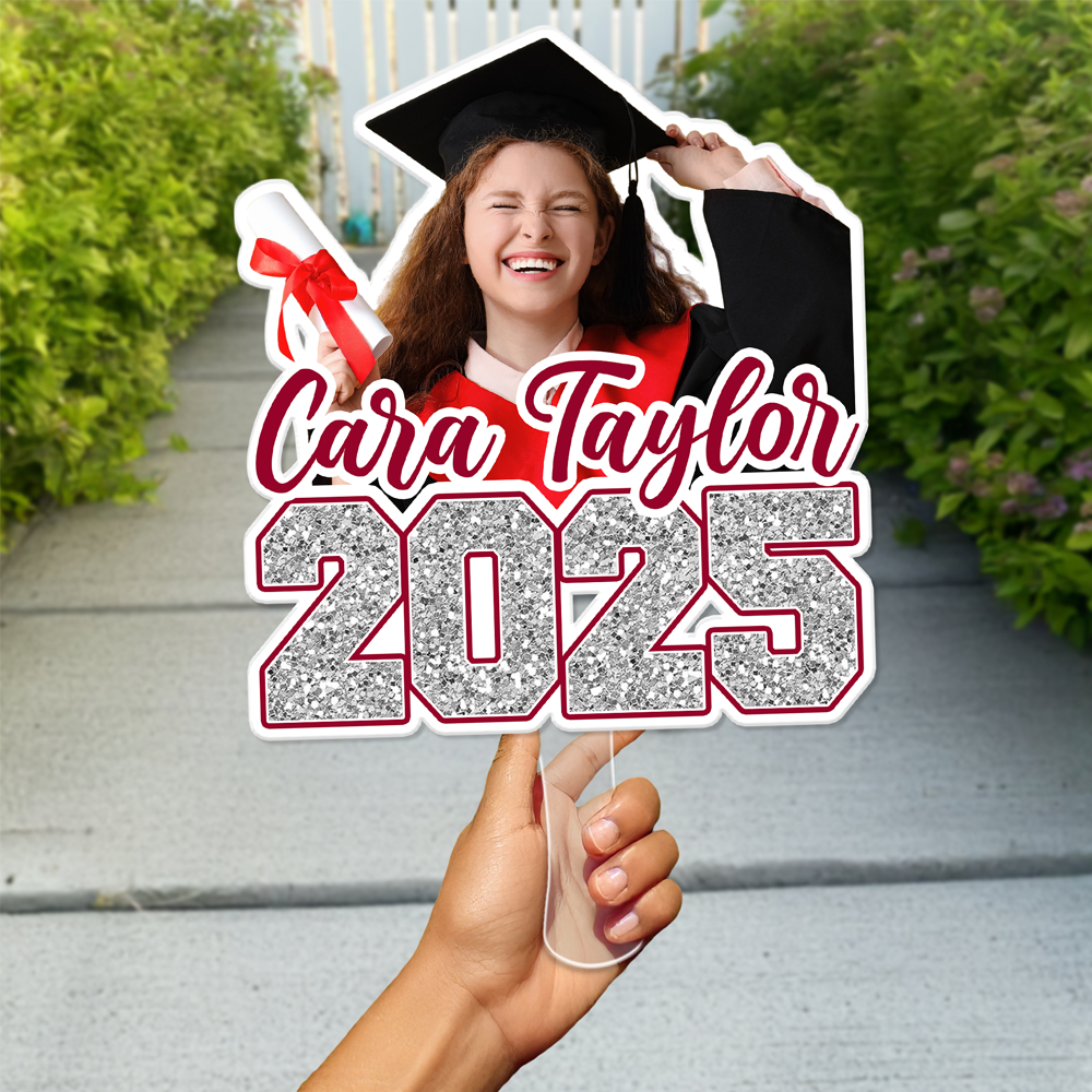 Custom Photo Class of 2025 Graduation Face Fans Graduation Party Decor Gift HA75 892004