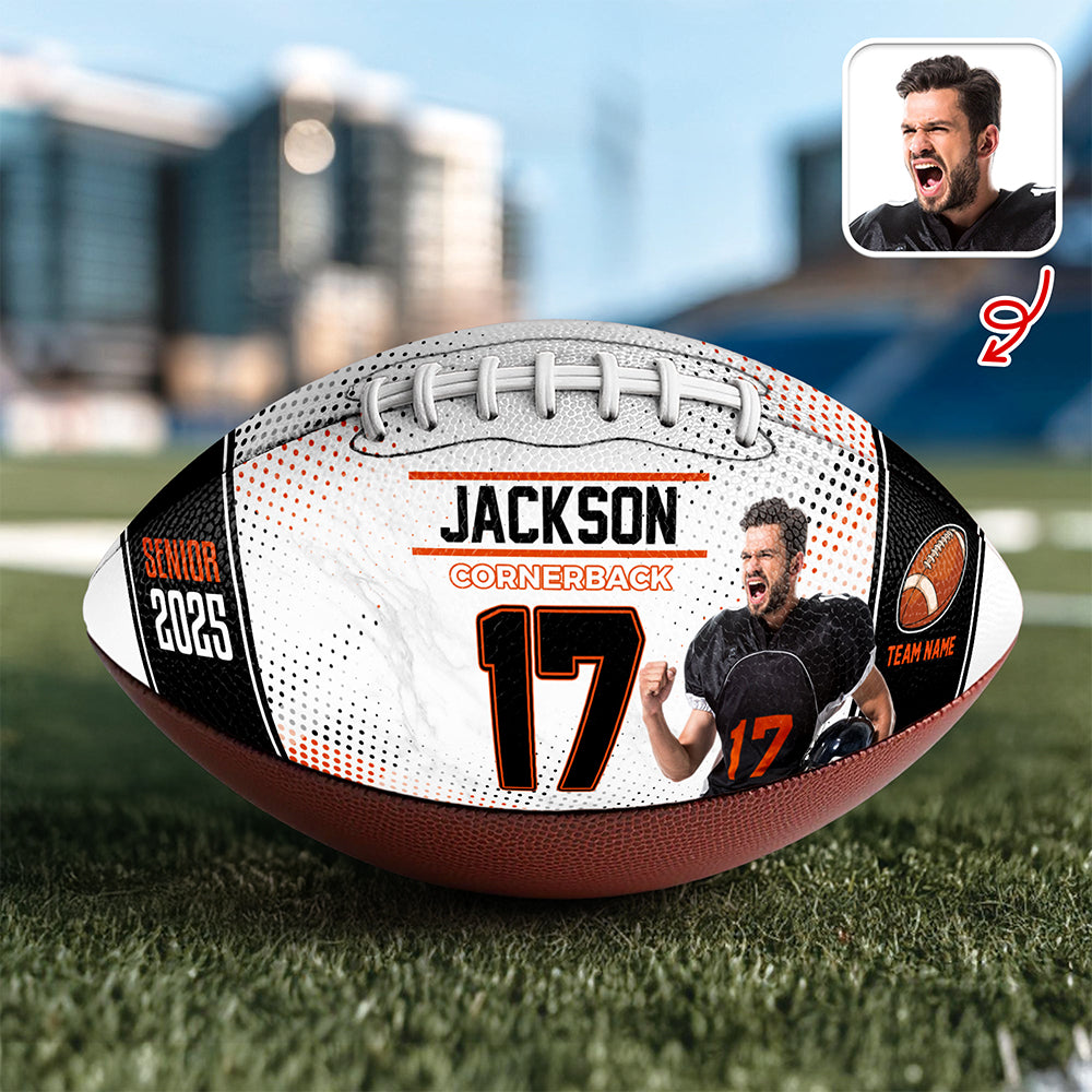 Custom Photo, Text & Colors Football Ball Gifts For Football Lovers CH07 895702