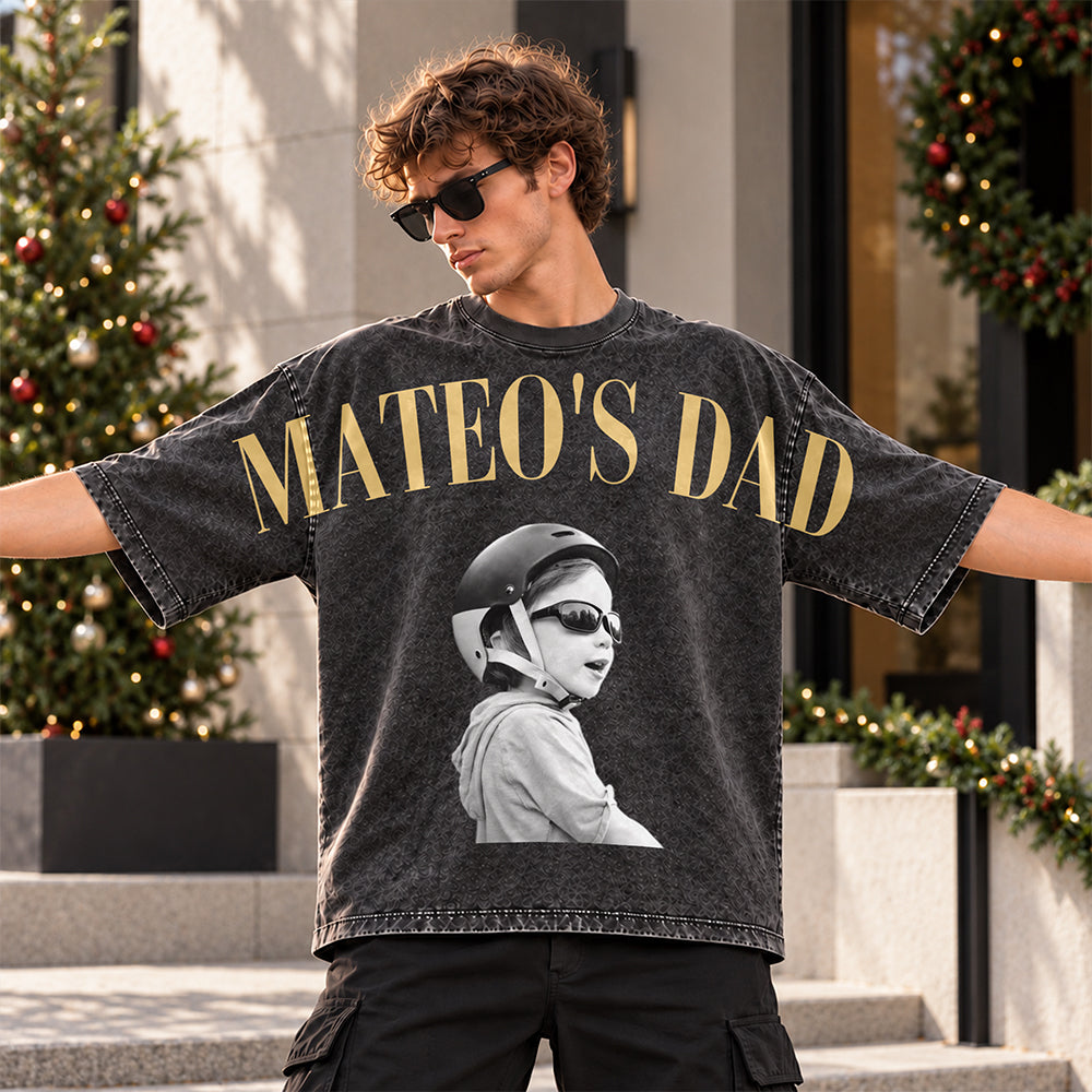 Personalized Vintage Photo Dad, Mom Shoulder to Shoulder Comfort Shirt HA75 919556