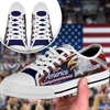 Custom Name American Pride Patriotic 250th Anniversary Eagle Canvas Shoes HA75 921048