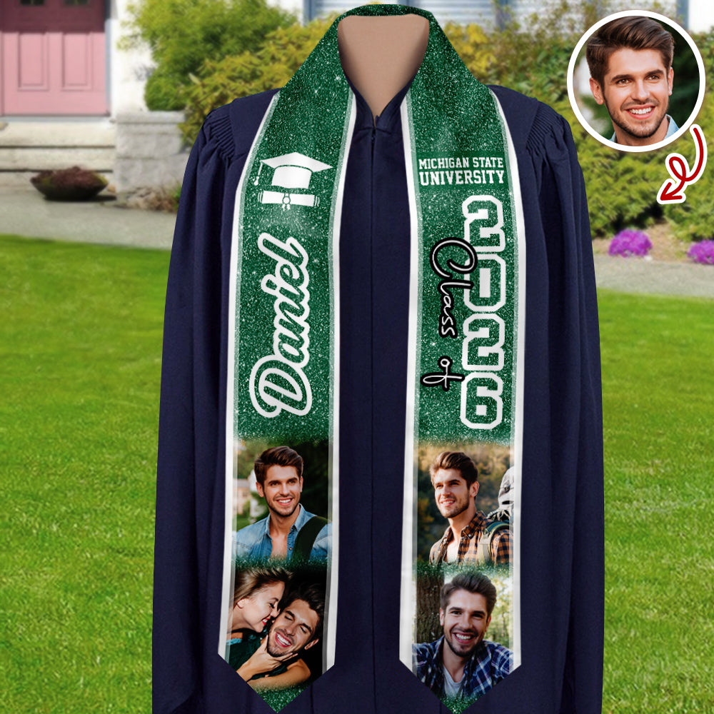 Personalized Photo Graduation Class of 2026 Stole Gift for Graduates HO82 901912