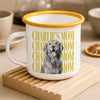 Personalized Vintage Photo Dog Mom Dad 20oz Two-Tone Enamel Mug CH07 911988