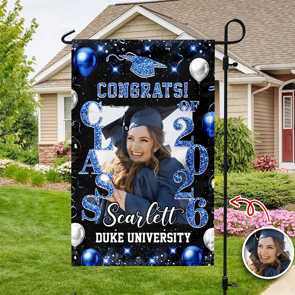 Personalized Photo Graduate Celebration Class Of 2026 Garden Flag HO82 901910