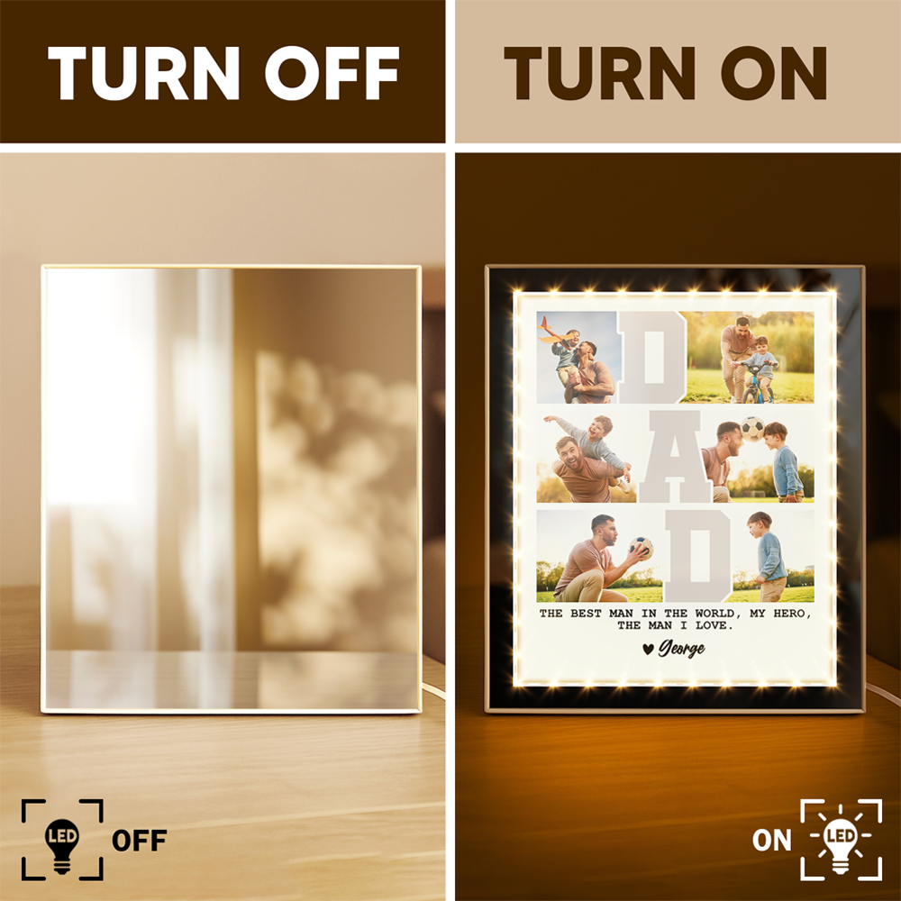 Custom Photo The Best Man In The World Mirror Photo Frame TH10 892977