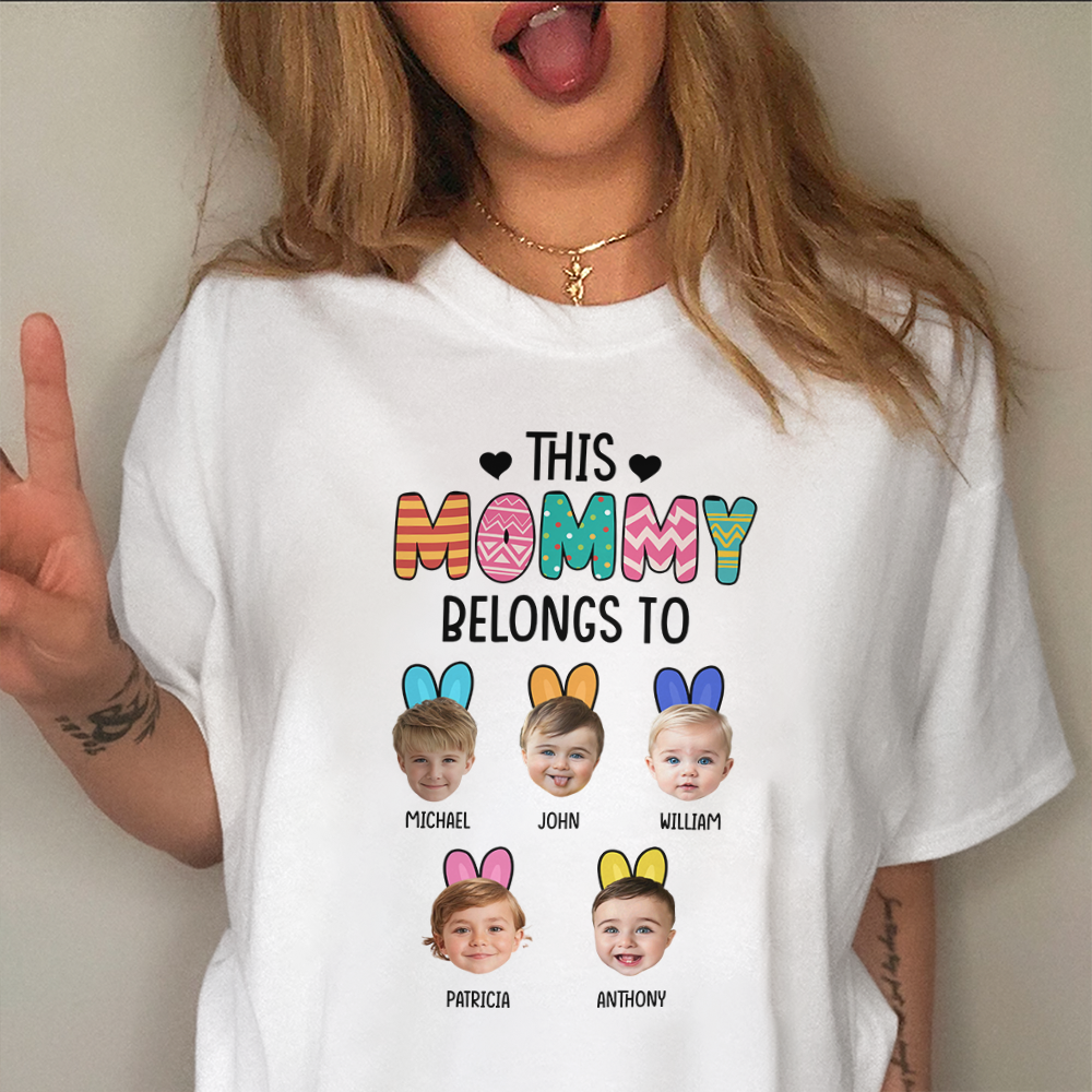 Custom Photo This Grandma, Mom Belongs To Shirt For Mother's Day HA75 891960