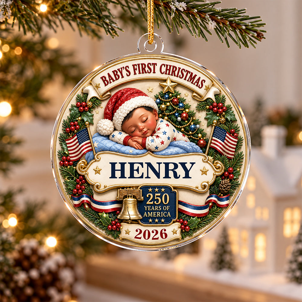 Personalized Baby First Christmas 250 Years Acrylic Ornament For Family HO82 903824