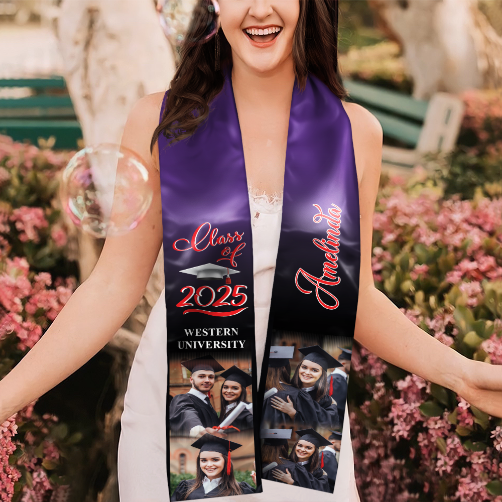 Photo Class of 2025 Stoles Sash, Graduation Gift, Senior Gift N304 888873