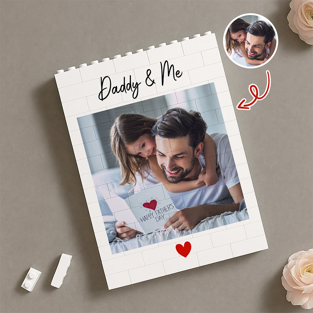 Custom Photo I Love You Dad Happy Father's Day Building Block CH07 910780-2