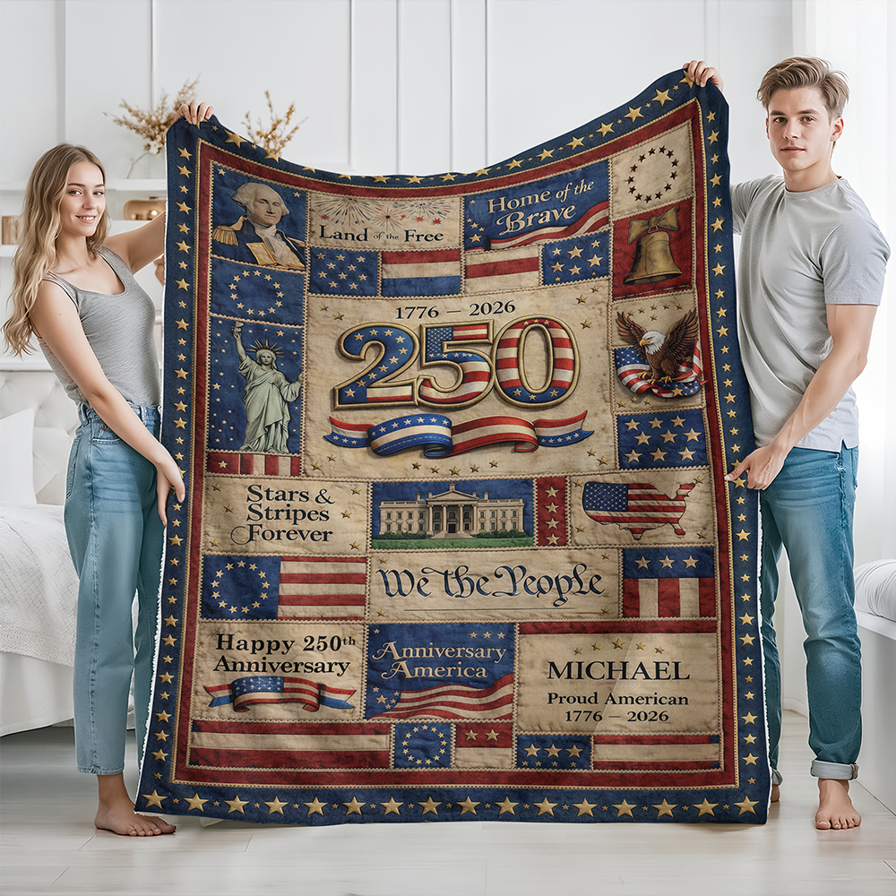 We The People – America 250th Anniversary Patriotic Blanket HA75 920398