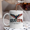 Custom Name America Papa Eagle USA Flag Patriotic Mug HA75 898950