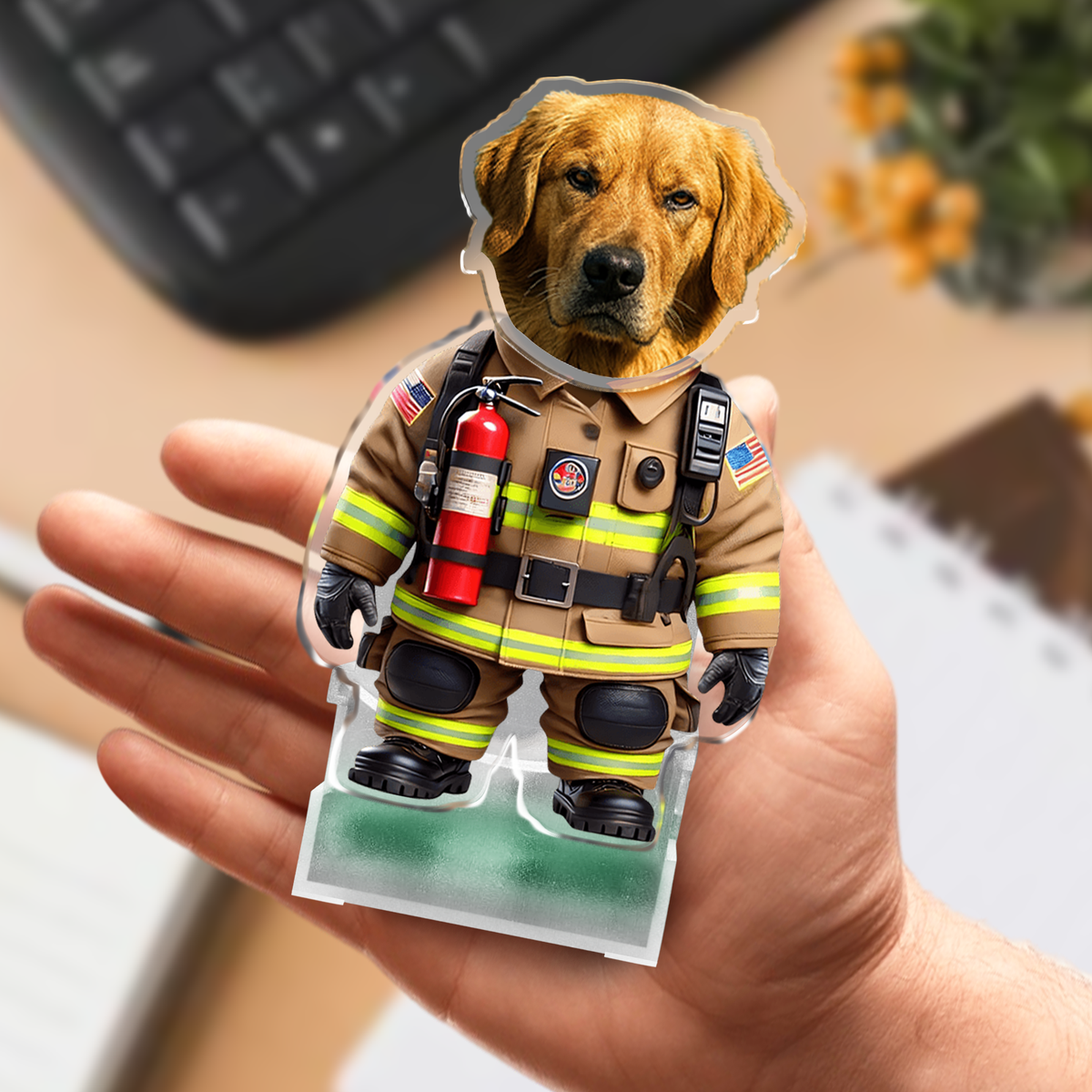 Custom Photo Cool Dog Cat Career Uniforms Shaking Head For Pet Lover TH10 892895