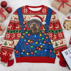 Custom Photo Dog Cat Personalized Christmas Ugly Sweater - Gifts For Dog Cat Lovers HA75 919512