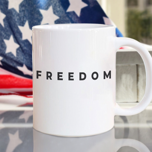 Charlie Kirk Freedom White Mug HA75 64470