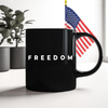 Charlie Kirk Freedom Black Mug HA75 64468