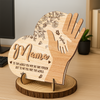 Personalized Mommy We Will Always Reach For You Hand 2-Layered Wooden Plaque Mother's Day Gift CH07 910714