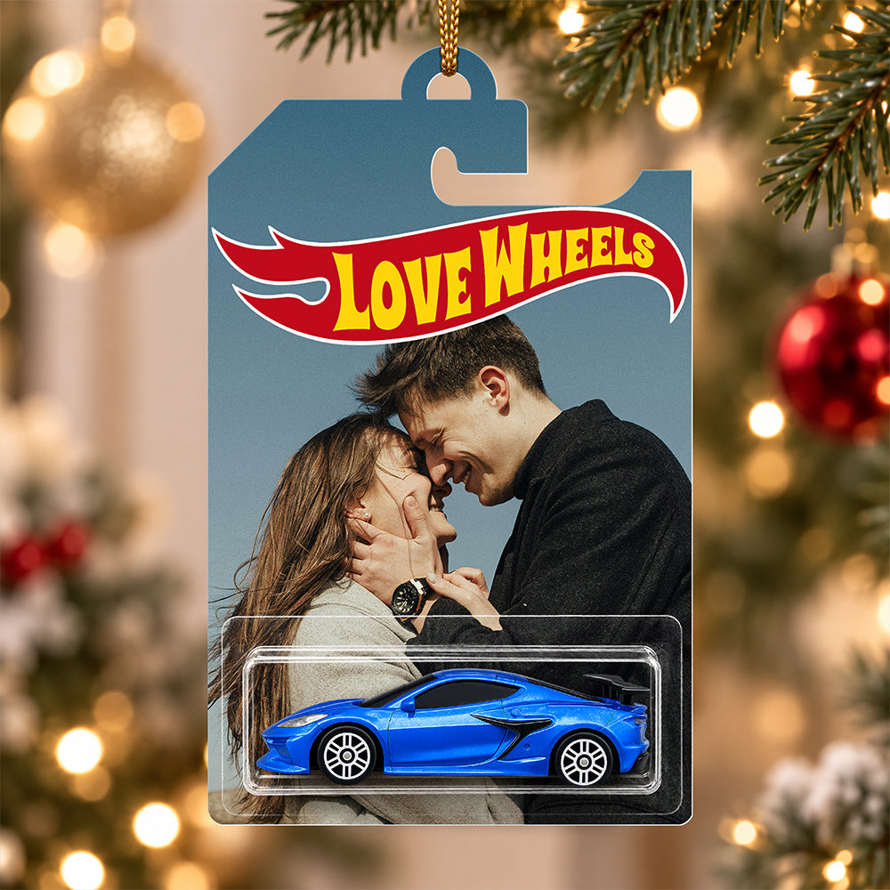 Personalized Photo Love Wheels Christmas Ornament Gift For Couple CH07 180596